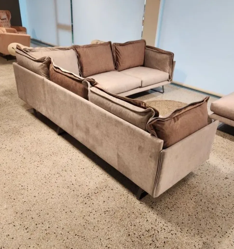 Angolare Divano luxury velluto e piuma Md work in OFFERTA - 45%