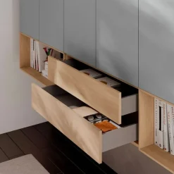 Architetto: Soggiorno Orme Light Day 13 in laminato opaco. Offerta Outlet!