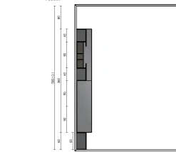 Composizione per il living modello Sm002 di Imab a prezzo scontato