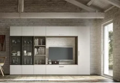 Composizione per il living modello Composizione gf5060 / over di Mobilstella in Offerta Outlet