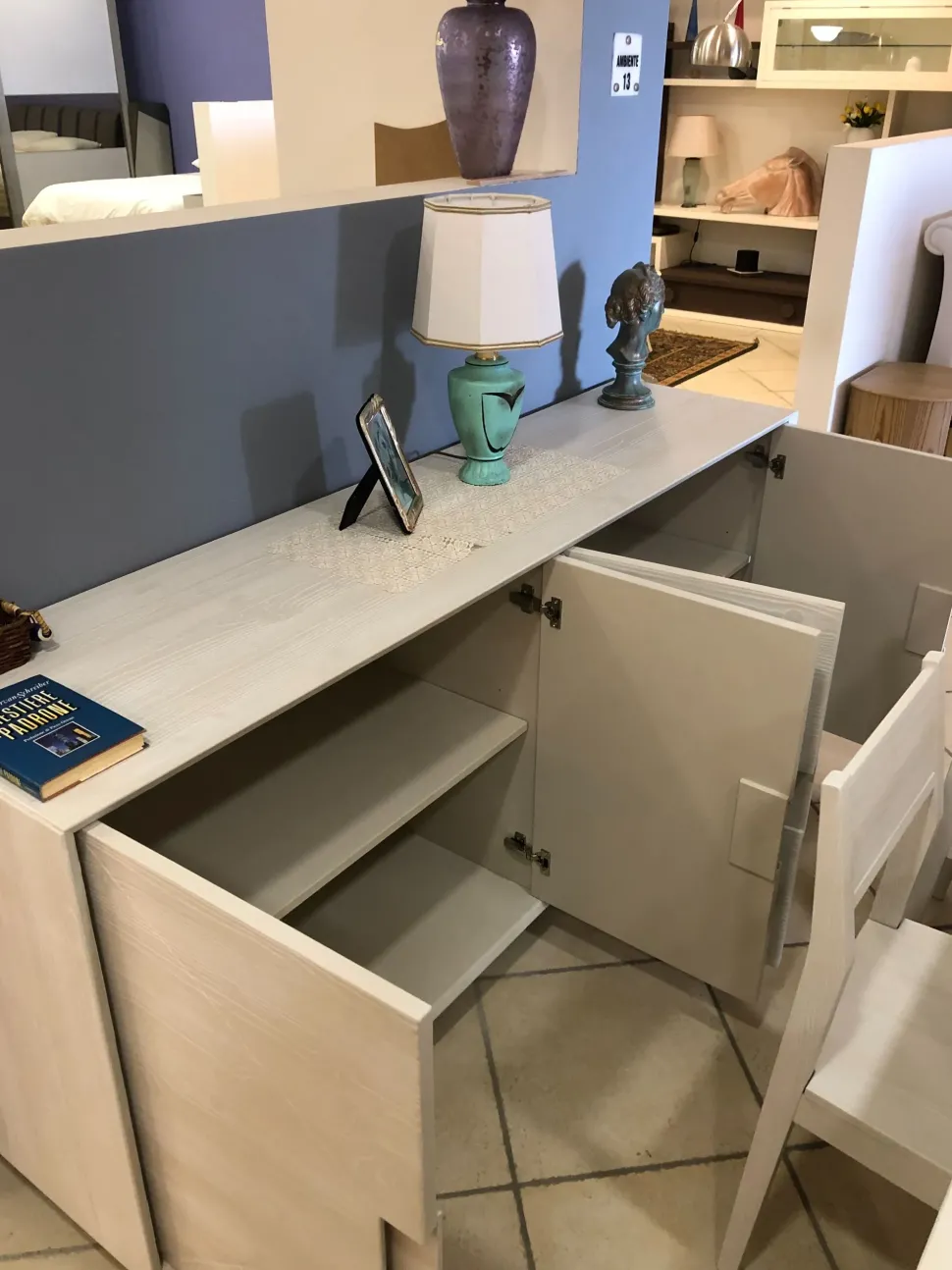 Composizione per il living modello Unikawood di Fratelli mirandola a prezzo scontato