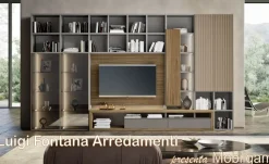 Composizione per il soggiorno modello Horizont di Mobilgam a prezzo Outlet