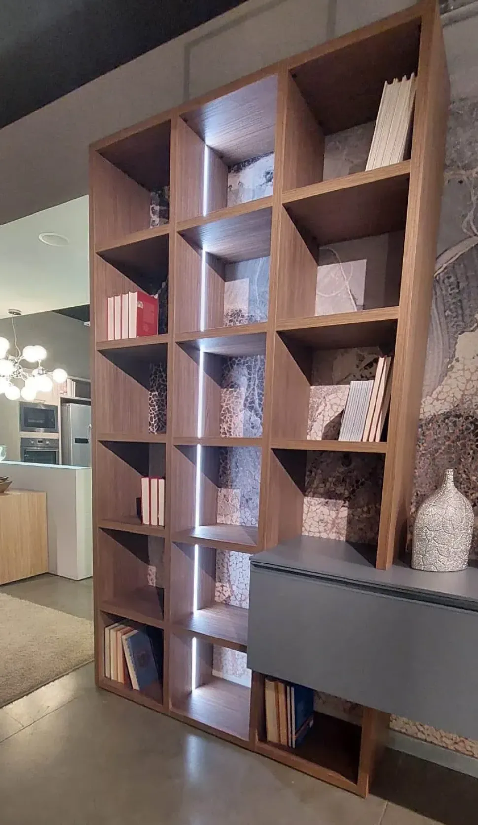 Composizione per il soggiorno modello Ego libreria di Santalucia a prezzo scontato