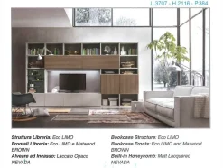 Composizione per il soggiorno modello Integra  di Santalucia in Offerta Outlet