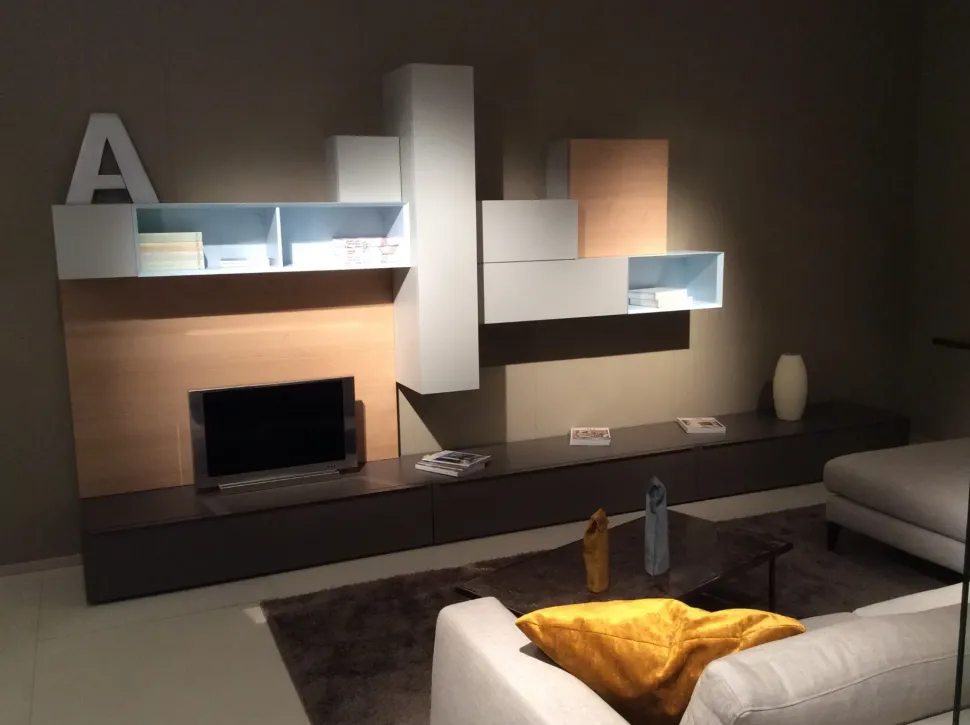 Composizione per la zona giorno modello Spazio di Pianca in Offerta Outlet