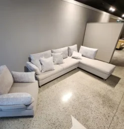 Con penisola Md work Divano pronta consegna in fibralatex PREZZI OUTLET sconto 40%