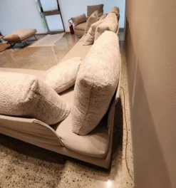 Con penisola Md work Divano pronta consegna in fibralatex PREZZI OUTLET sconto 40%