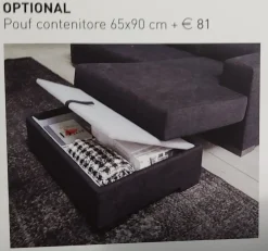 Divani letto con penisola Florida Fabbri salotti: con uno SCONTO ESCLUSIVO del 38%