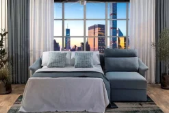 Divani letto con penisola Divano letto sidney con penisola contenitore  Md work OFFERTA OUTLET