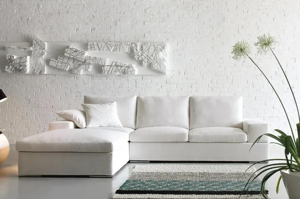 Divani letto con penisola Divano con schienale reclinabile Md work a PREZZO OUTLET