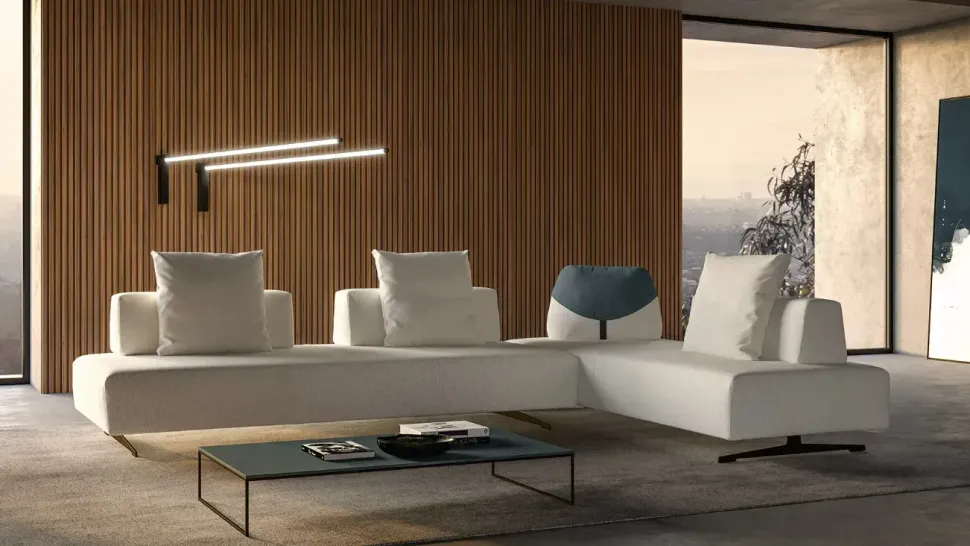 Divano a 5 posti modello Simply di Doimo salotti a prezzo riservato