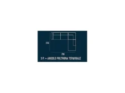 Divano angolare Aurora Tancredi a PREZZO OUTLET scontato del 50%