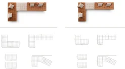 Divano angolare Divano modello bowie Le comfort in Offerta Outlet