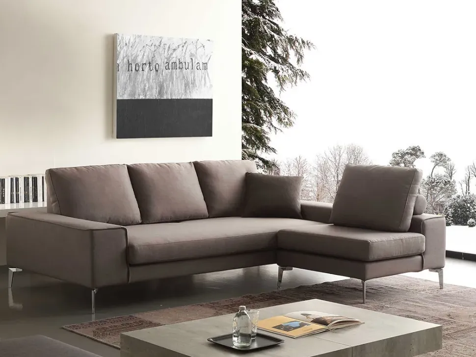 Divano angolare in Tessuto Crippa divani&letti a prezzo ribassato