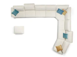 Divano angolare Modello italia completo di meccanismi in tutto il divano  Md work PREZZI OUTLET
