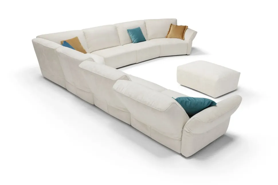 Divano angolare Modello italia completo di meccanismi in tutto il divano Md work PREZZI OUTLET