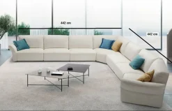 Divano angolare Modello italia completo di meccanismi in tutto il divano Md work PREZZI OUTLET