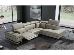 Divano angolare tessuto in poliuretano Tancredi a prezzo Outlet