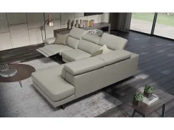 Divano angolare tessuto in poliuretano Tancredi a prezzo Outlet