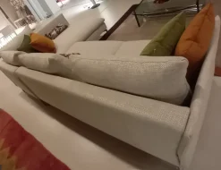 Divano Biba salotti Divano con penisola mod link PREZZI OUTLET sconto 30%