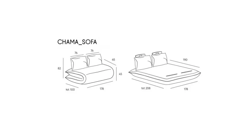 Divano Chama doppia lago Lago: con uno SCONTO ESCLUSIVO del 22%
