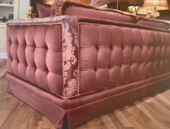 Divano Classico italiano seta e velluto Md work PREZZI OUTLET