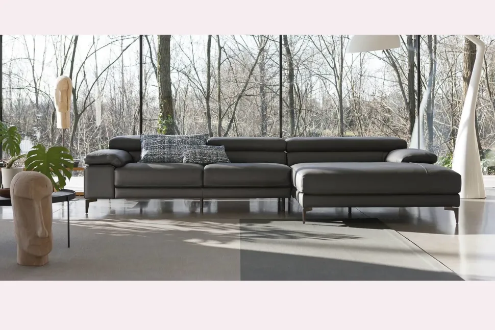 Divano Con penisola * paris Doimo salotti in Offerta Outlet a 3820 Euro