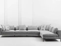 Divano Con penisola a 5 posti Icon di Flou: prezzo su richiesta