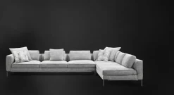 Divano Con penisola a 5 posti Icon di Flou: prezzo su richiesta