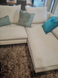 Divano con penisola Biba salotti Link PREZZI OUTLET sconto 40%