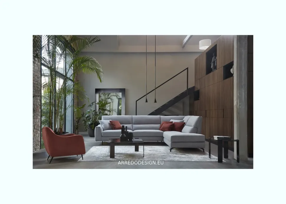 Divano Con penisola Boboli Rosini in Offerta Outlet a 3065 Euro