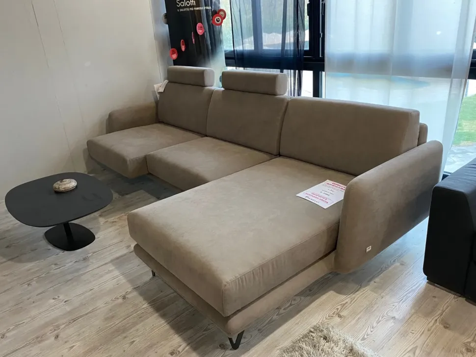 Divano con penisola Bristol Doimo salotti: SCONTO ESCLUSIVO