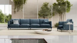 Divano con penisola Gregory Doimo salotti in OFFERTA - 35%