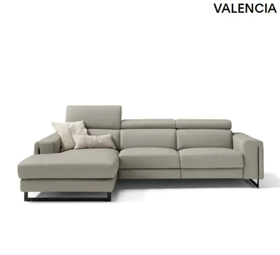 Divano con penisola in Pelle Sofangel a prezzo ribassato