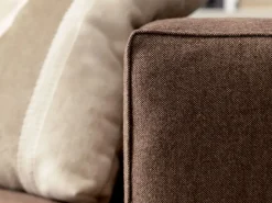 Divano con penisola in Tessuto Smeraldo Crippa divani&letti