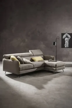 Divano con penisola in Tessuto Samoa a prezzo ribassato