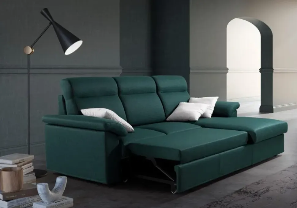 Divano con penisola Leo Bi.el salotti a prezzi outlet