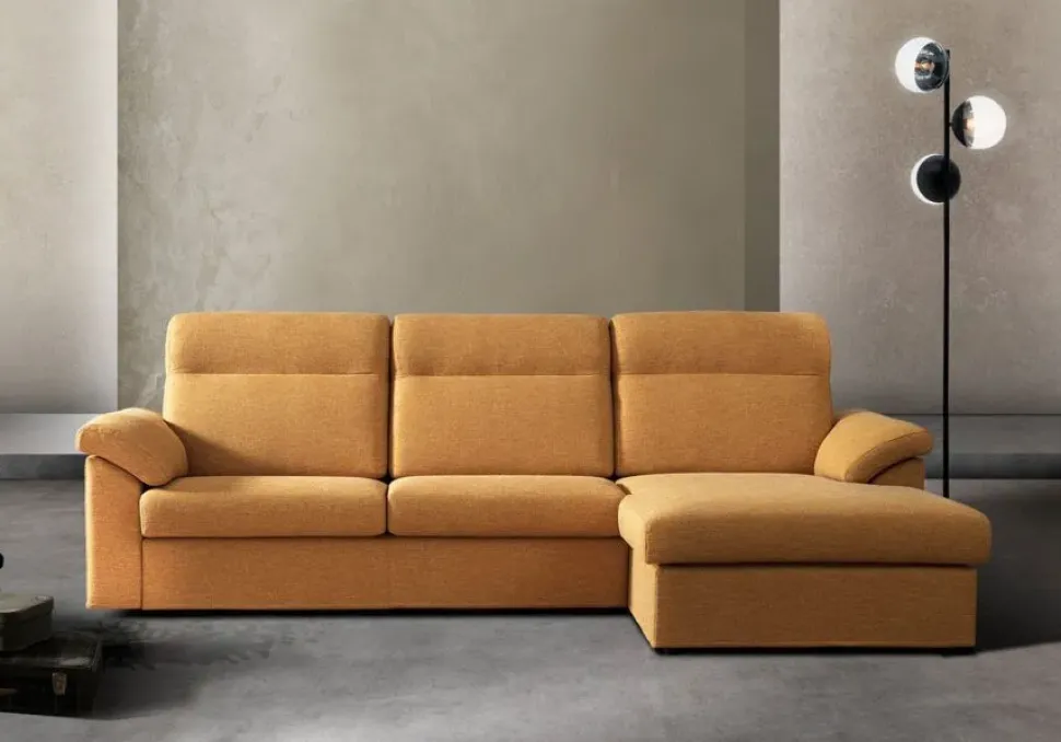 Divano con penisola Leo Bi.el salotti a prezzi outlet