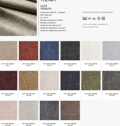 Divano Con penisola Madrid Rosini in Offerta Outlet a 3499 Euro