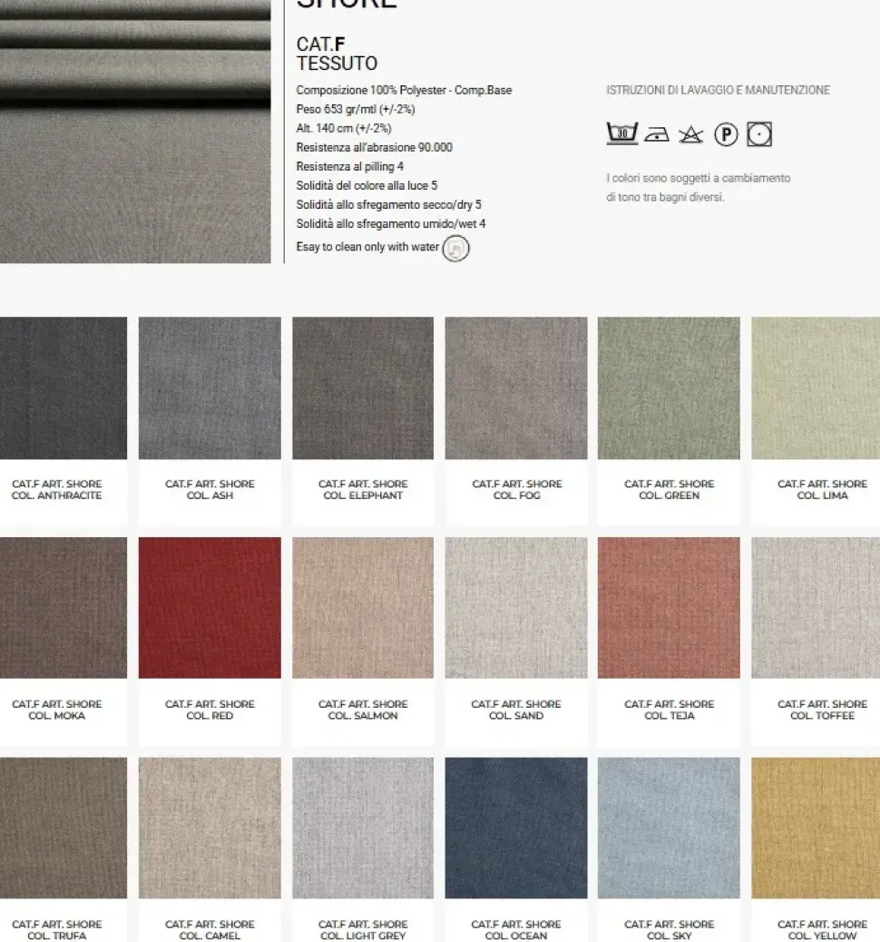 Divano Con penisola Madrid Rosini in Offerta Outlet a 3499 Euro