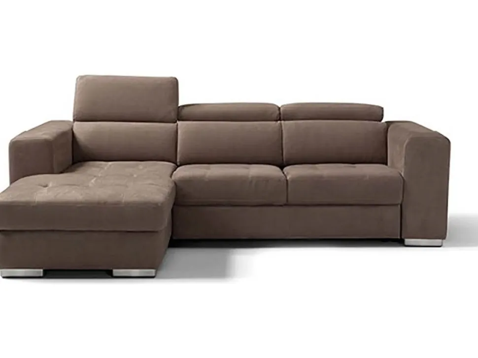 Divano con penisola Miro' di Tancredi a prezzo ribassato