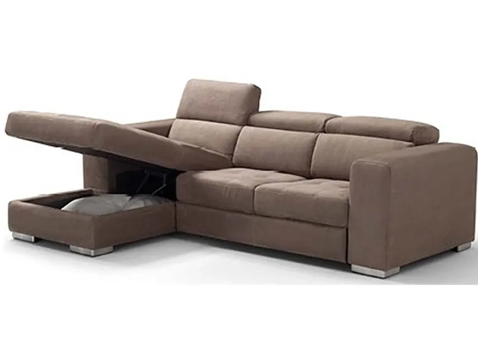 Divano con penisola Miro' di Tancredi a prezzo ribassato