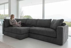 Divano con penisola modello Divano maxi penisola anti macchia di Md work in offerta