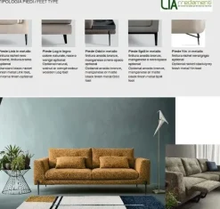 Divano Con penisola modello Dafne di Samoa a prezzi convenienti