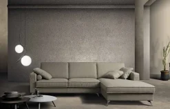 Divano con penisola modello Divano penisola reversibile tessuto anti macchia di Md work in offerta