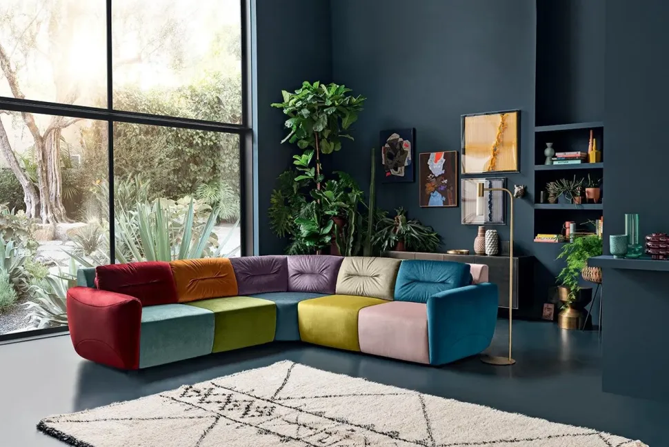 Divano con penisola Murakami Felis PREZZI OUTLET