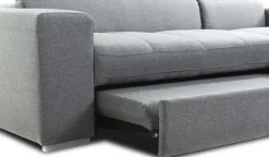 Divano con penisola Poggia piedi e poggia testa con penisola contenitore Md work in Tessuto a 1950€