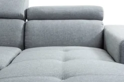 Divano con penisola Poggia piedi e poggia testa con penisola contenitore Md work in Tessuto a 1950€