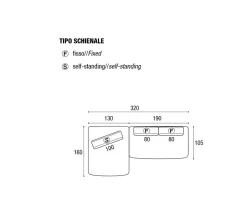 Divano Con penisola Sand sofa lago Lago ad un prezzo conveniente