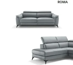 Divano con penisola Sofangel Roma PREZZI OUTLET sconto 50%